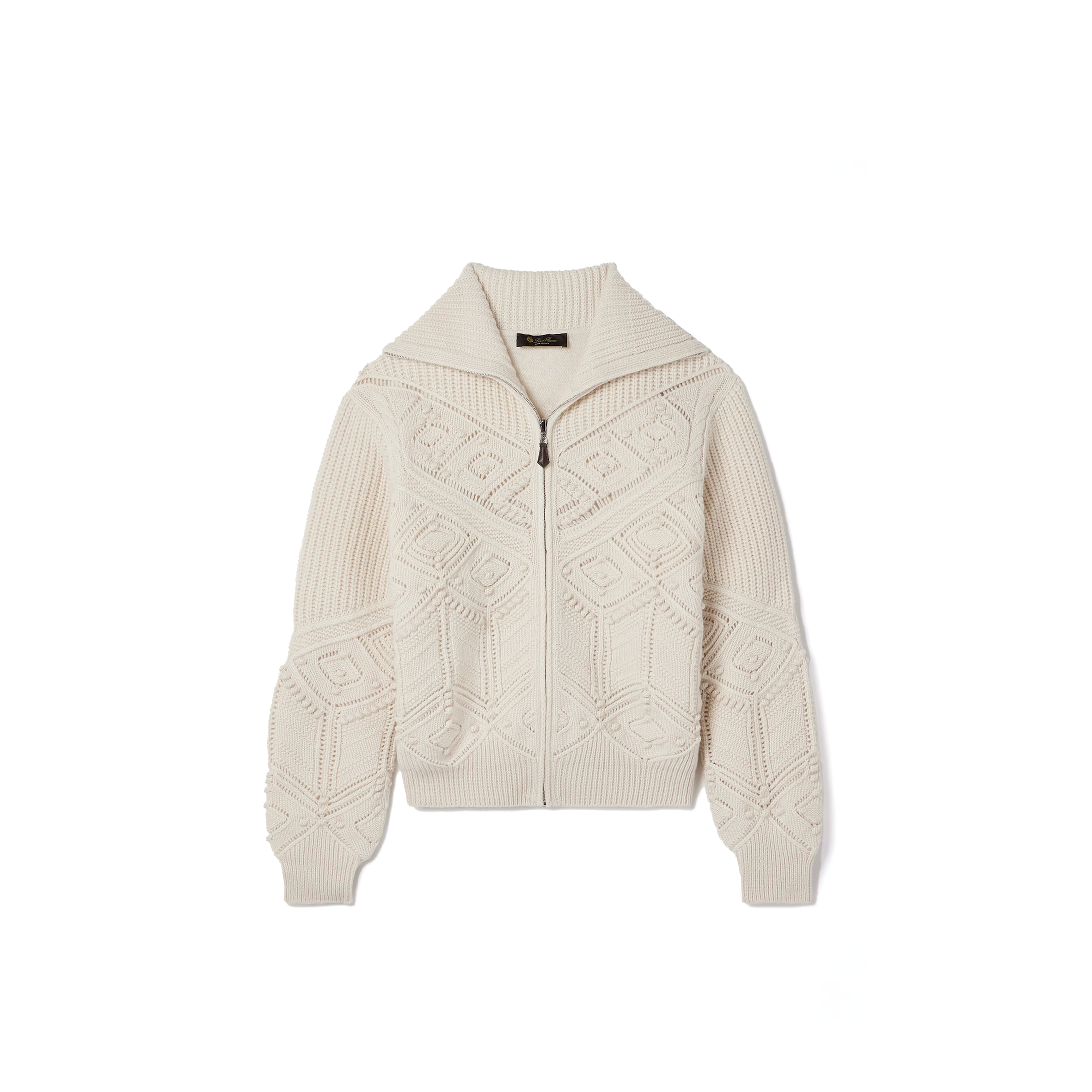 LORO PIANA CASHMERE ZIP-UP CARDIGAN FAQ0958
